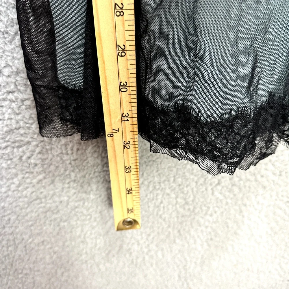 Ambrielle Babydoll Chemise XL Blue Lace Nightgown Fairy Goth‎ Slip Dress Y2K